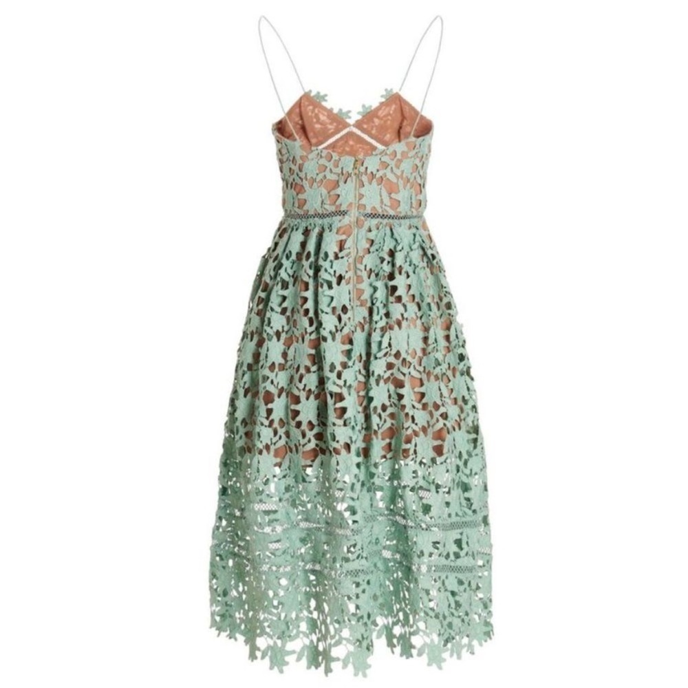 Self Portrait Azalea Dress Mint Green Size 2 NEW - Picture 5 of 16